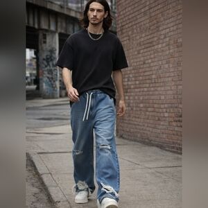 Diesel Wide-Leg Distressed Jeans NWT | Y2K Streetwear | Men’s / Unisex